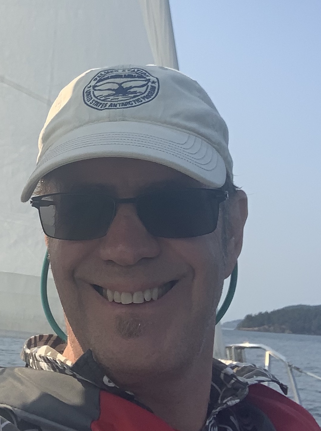 Dr. Smith on his brothers boat.